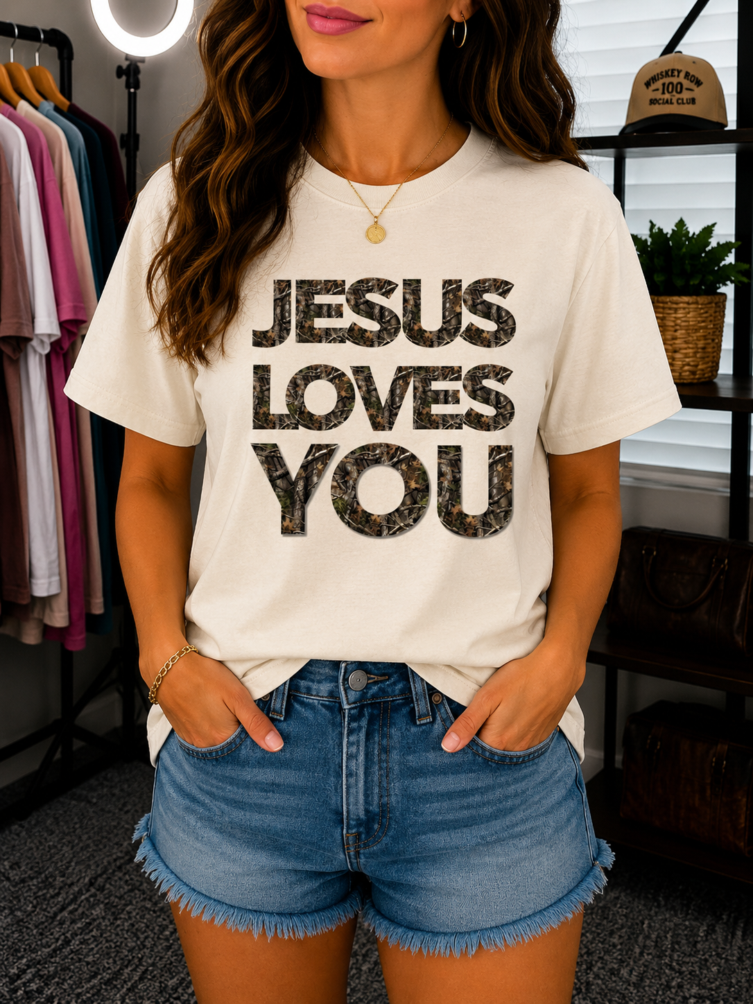 Jesus Loves You Camo Tee