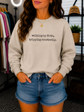 Walking By Faith, Tripping Constantly Crewneck Sweatshirt