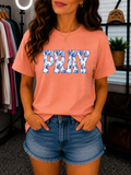 Pray Floral Tee