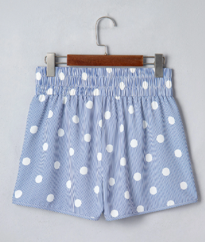 Sky Blue Polka Dot Shorts