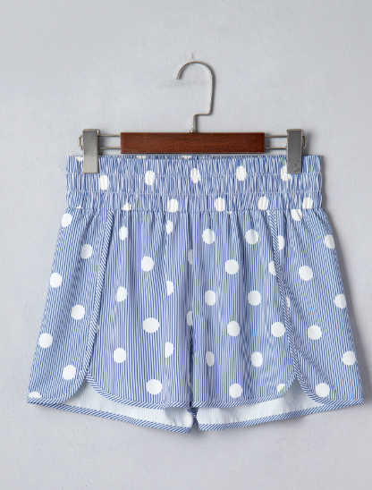 Sky Blue Polka Dot Shorts