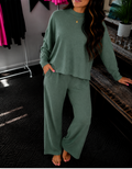 Viscose Sweater Top & Pants Set - Ash Jade